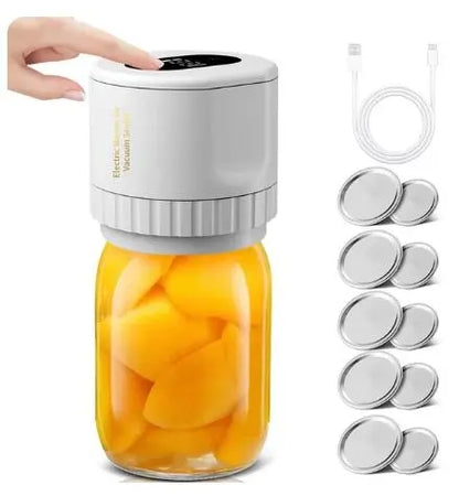 Electric Jar Vacuum Sealer Kit for Food Storage and Fermentation - DynamicDrop Hub