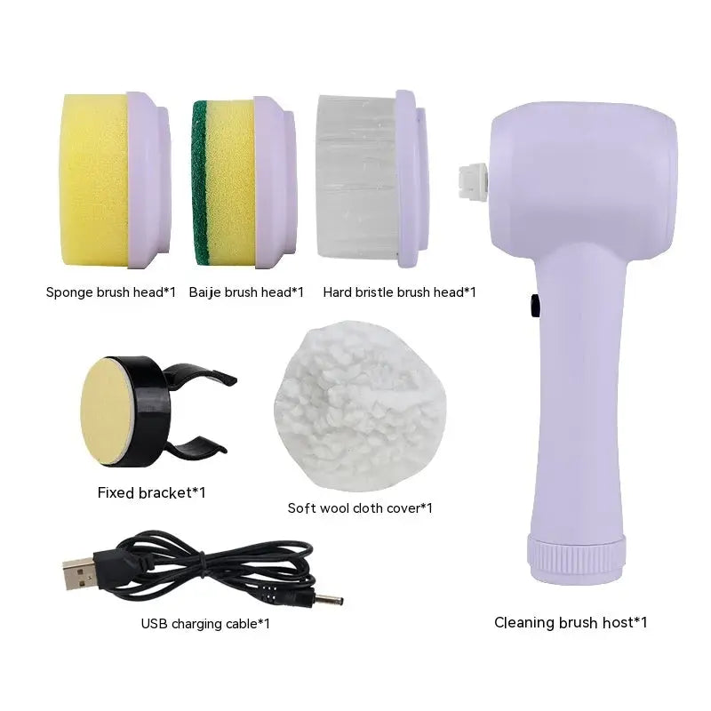 Electric Multifunctional Plastic Cleansing Brush Household Kitchen - DynamicDrop Hub