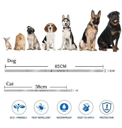 Flea And Tick Silicone Adjustable Dogs Cats Collar Anti-mosquitoes Insect Repellent - DynamicDrop Hub