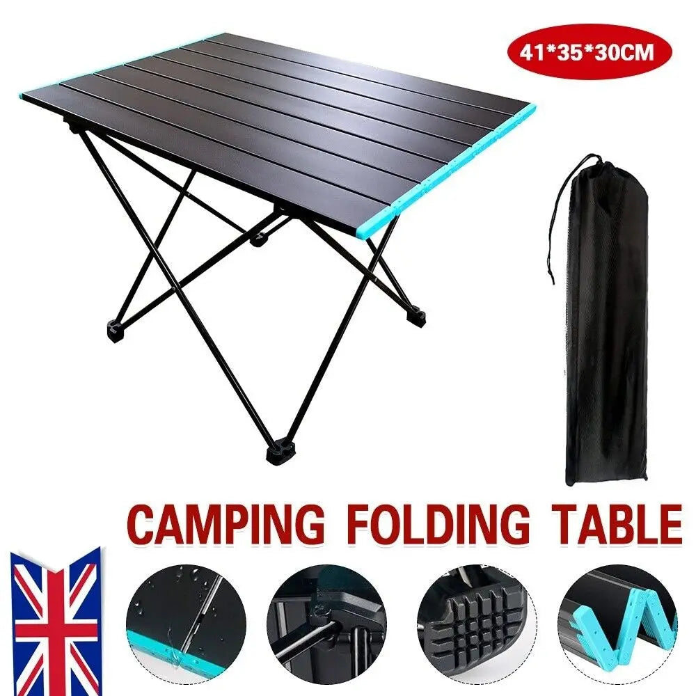 Folding Camping Tables with Carry Bag Portable Garden Picnic BBQ Beach Fishing - DynamicDrop Hub