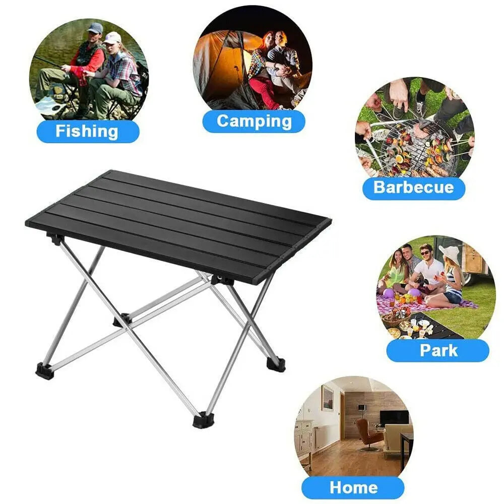 Folding Camping Tables with Carry Bag Portable Garden Picnic BBQ Beach Fishing - DynamicDrop Hub