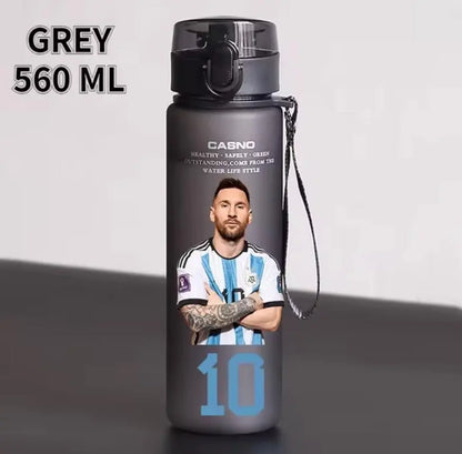 Football Star 560ML Water Bottle Lionel Messi Neymar Ronaldo Drinking Bottle Coffee Cup Portable Outdoor Sports - DynamicDrop Hub