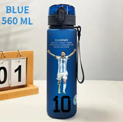 Football Star 560ML Water Bottle Lionel Messi Neymar Ronaldo Drinking Bottle Coffee Cup Portable Outdoor Sports - DynamicDrop Hub