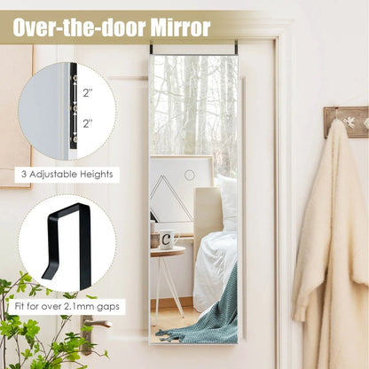 Full Length Wall Hanging Mirror with Adjustable Hook (120 X 37 Cm) - DynamicDrop Hub