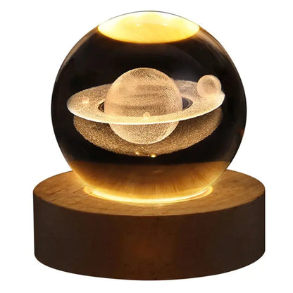 Galaxy Astronaut Night Light Glowing Crystal Ball - DynamicDrop Hub