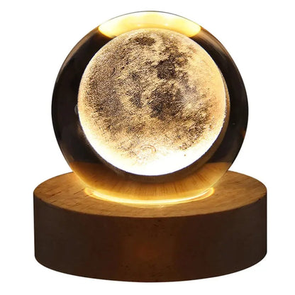 Galaxy Astronaut Night Light Glowing Crystal Ball - DynamicDrop Hub