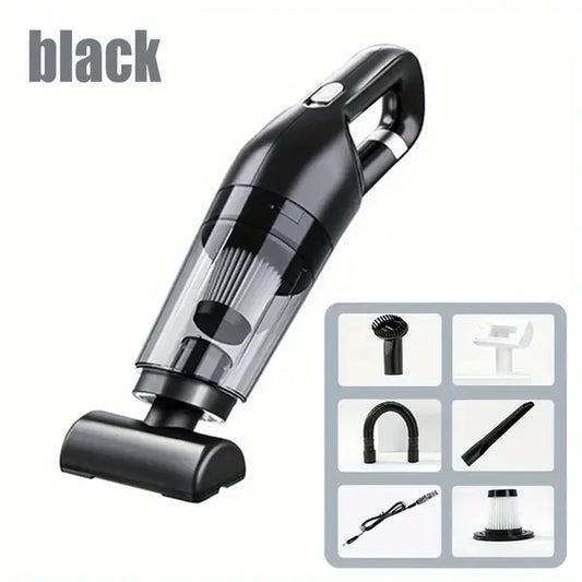 Handheld Home Vacuum Cleaner Rechargeable Portable Vacuum Cleaner Car Home Dual Purpose Wireless Dust Catcher Pet Hair 10000PA - DynamicDrop Hub