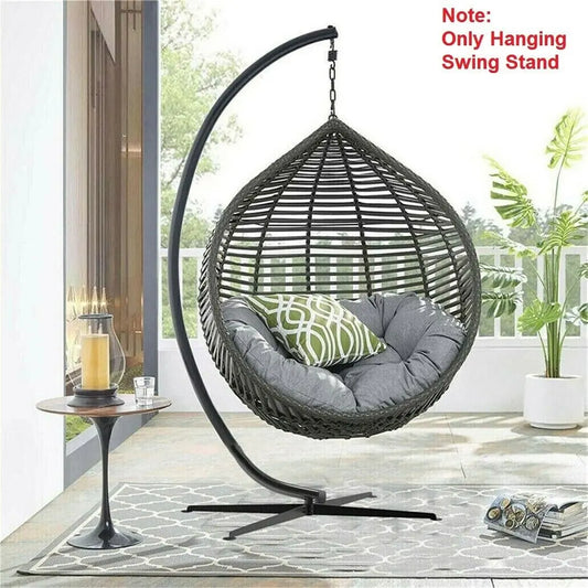 Hanging Swing Chair Hammock Stand French Egg Seat Frame Garden Outdoor Patio - DynamicDrop Hub