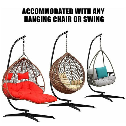 Hanging Swing Chair Hammock Stand French Egg Seat Frame Garden Outdoor Patio - DynamicDrop Hub