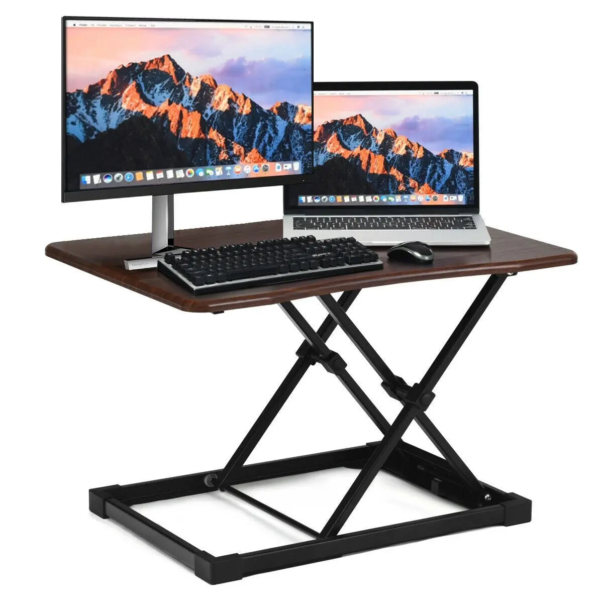 Height Adjustable Desk Riser with Easy Lift - DynamicDrop Hub