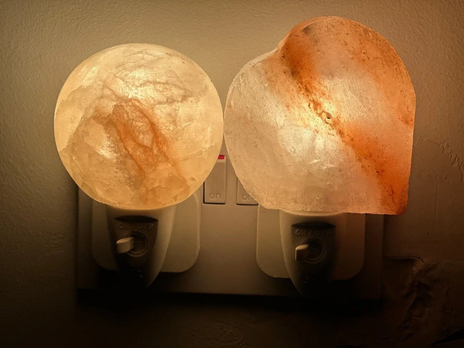 Himalayan Salt Wall Lamp Plug in Night Light Air Purifier Ball , Hart & Natural - DynamicDrop Hub