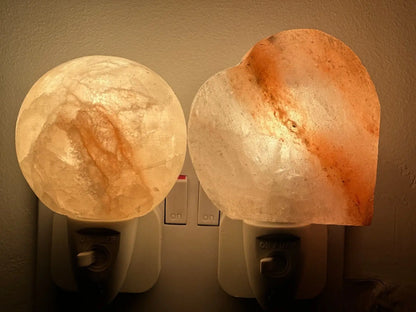 Himalayan Salt Wall Lamp Plug in Night Light Air Purifier Ball , Hart & Natural - DynamicDrop Hub