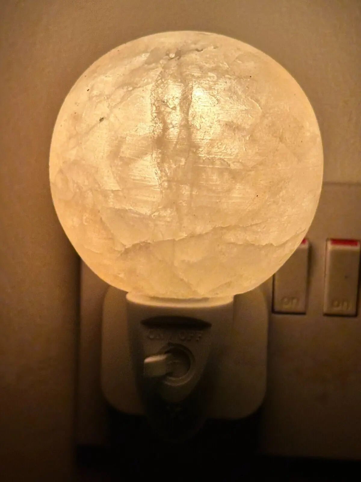 Himalayan Salt Wall Lamp Plug in Night Light Air Purifier Ball , Hart & Natural - DynamicDrop Hub