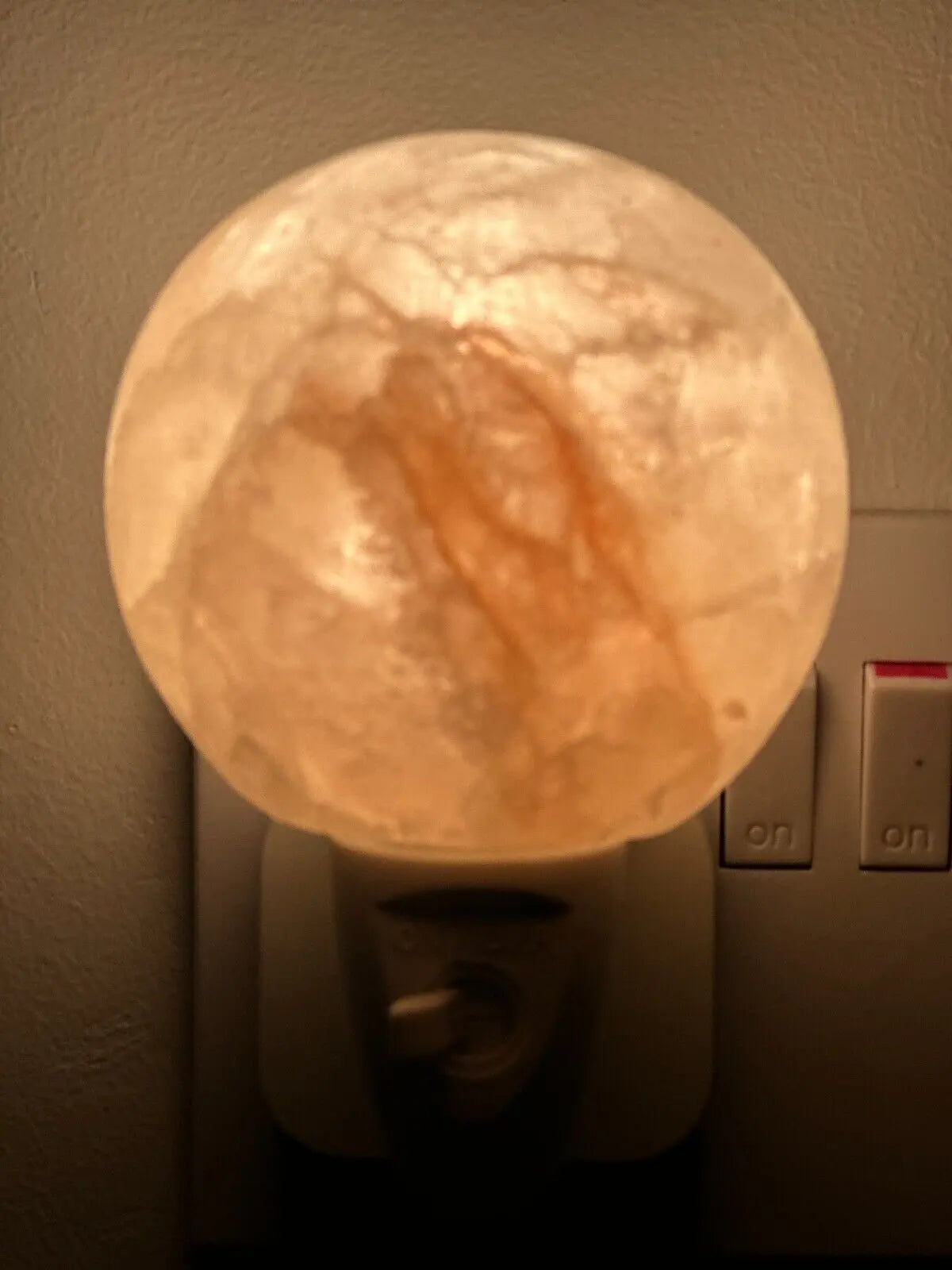 Himalayan Salt Wall Lamp Plug in Night Light Air Purifier Ball , Hart & Natural - DynamicDrop Hub