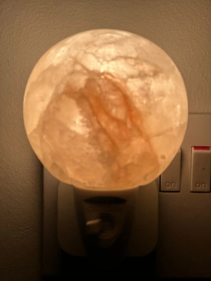 Himalayan Salt Wall Lamp Plug in Night Light Air Purifier Ball , Hart & Natural - DynamicDrop Hub