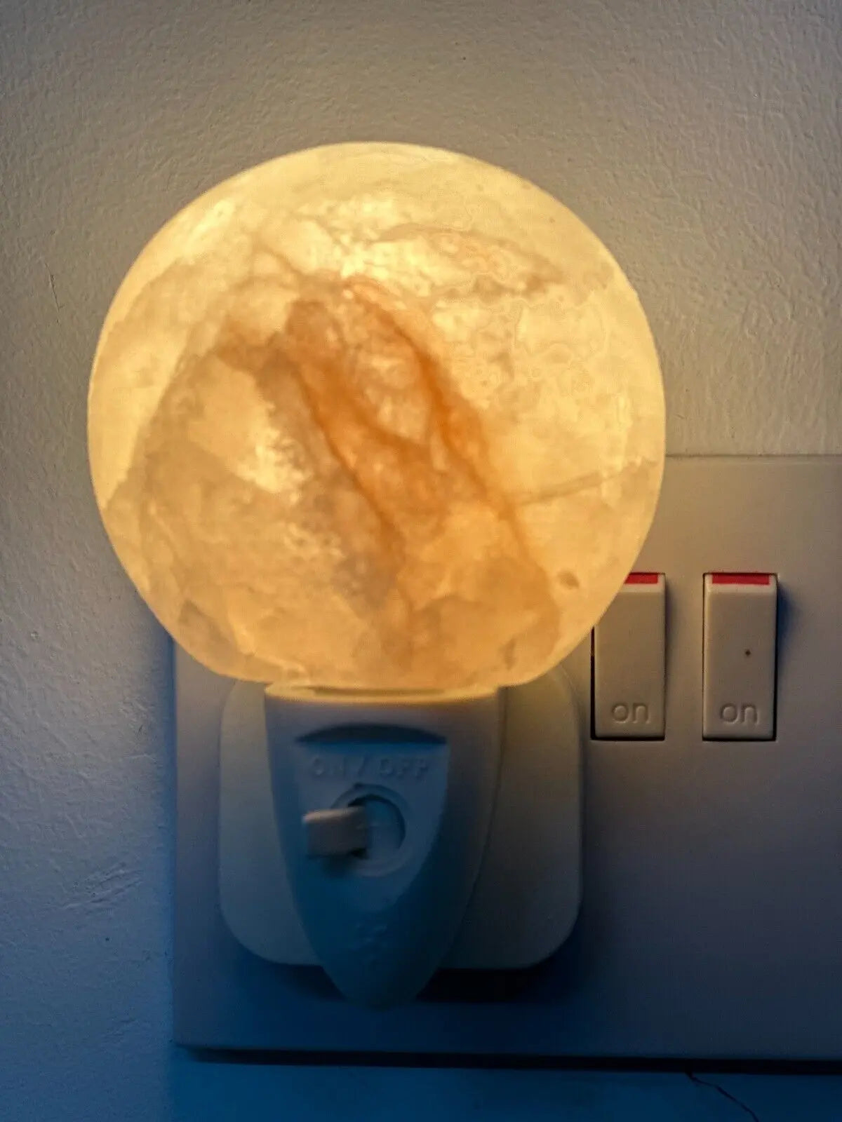 Himalayan Salt Wall Lamp Plug in Night Light Air Purifier Ball , Hart & Natural - DynamicDrop Hub