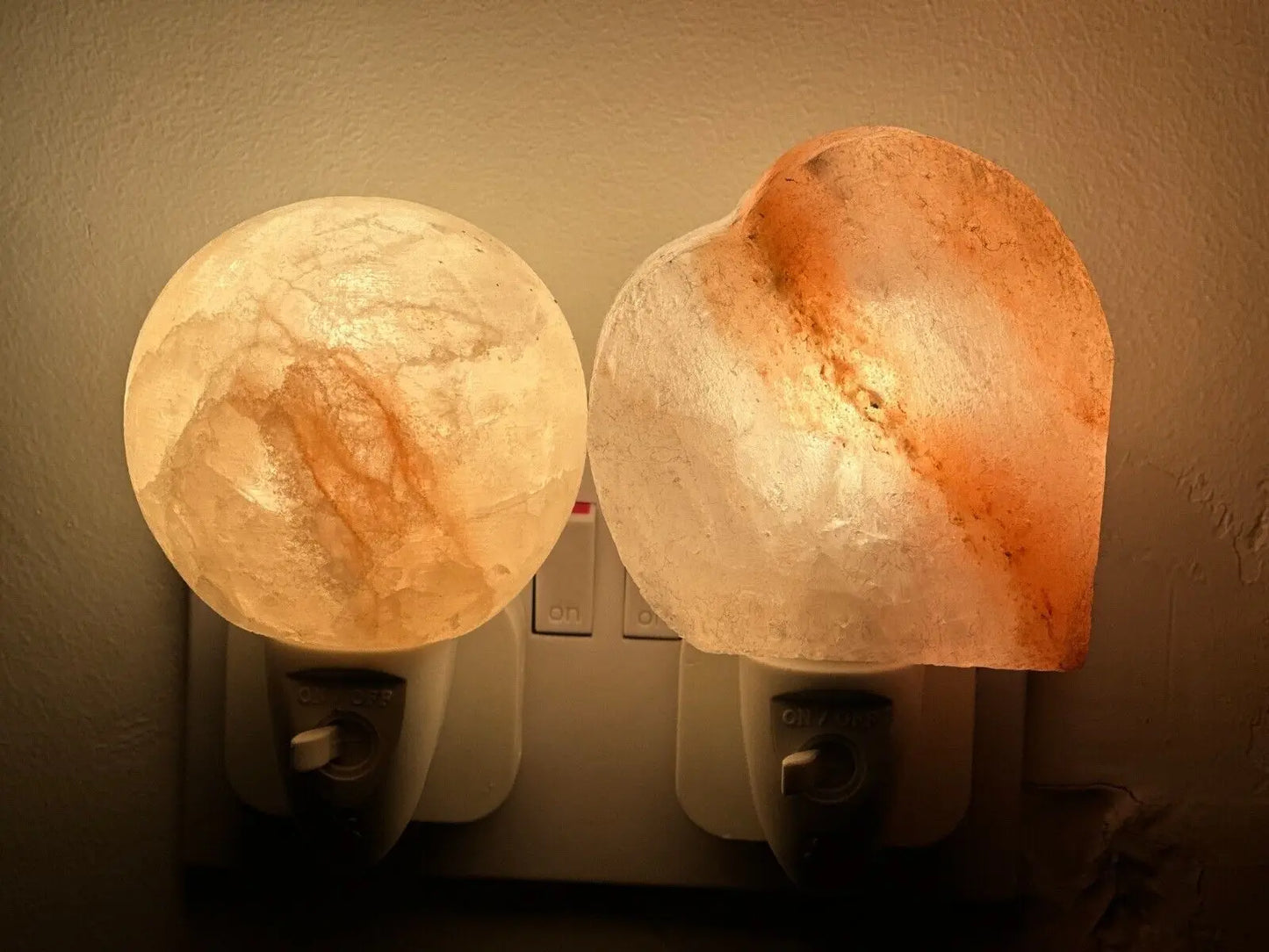 Himalayan Salt Wall Lamp Plug in Night Light Air Purifier Ball , Hart & Natural - DynamicDrop Hub