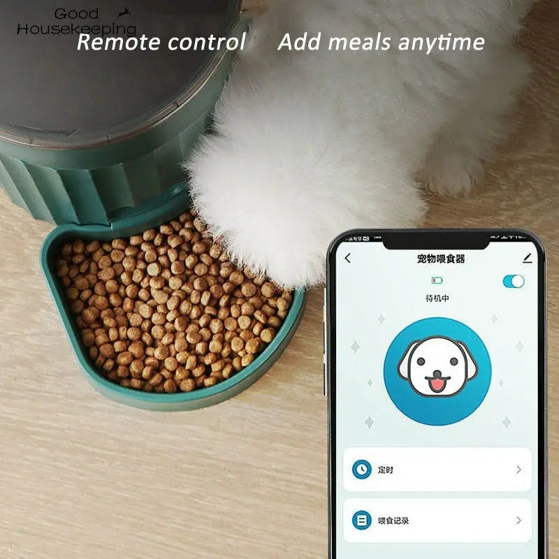 Intelligent Pet Feeder Timing Cat Automatic Ration Feeding Machine Cat Food Dog Food Dog Self Feed Cat Supplies - DynamicDrop Hub