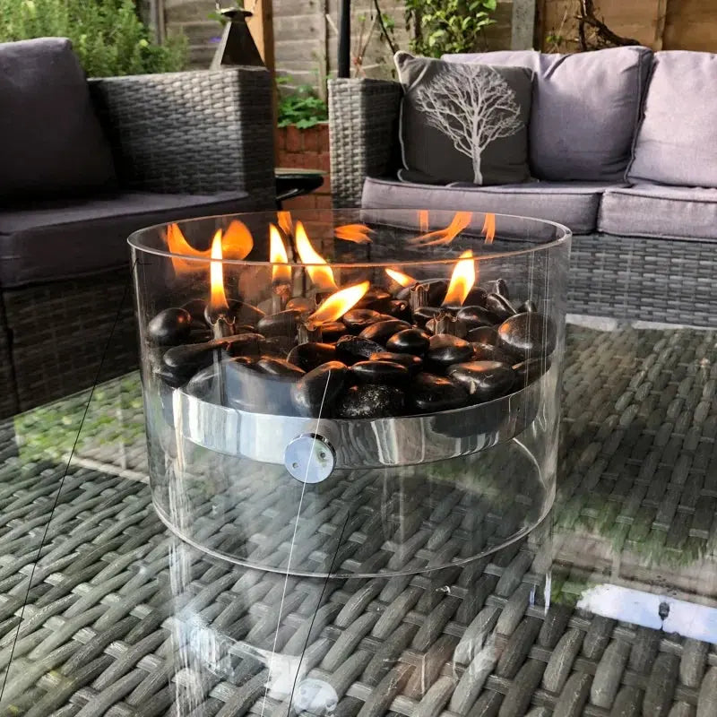 Jaeden Large Indoor - Outdoor Table Top Fire Pit by Philippi - DynamicDrop Hub