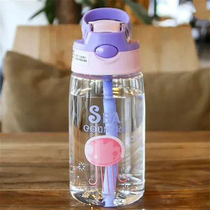 Kids Water Sippy Cup – Cartoon Baby Feeding Cup with Straws, Leakproof Water Bottle - DynamicDrop Hub