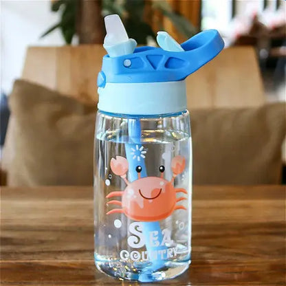 Kids Water Sippy Cup – Cartoon Baby Feeding Cup with Straws, Leakproof Water Bottle - DynamicDrop Hub