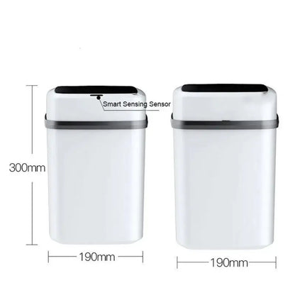 Kitchen Trash Bin 13L Bathroom Touch Trash Can in the Toilet Smart Garbage Bucket Waste Bins Dustbin Smart Trash Can Kitchen - DynamicDrop Hub