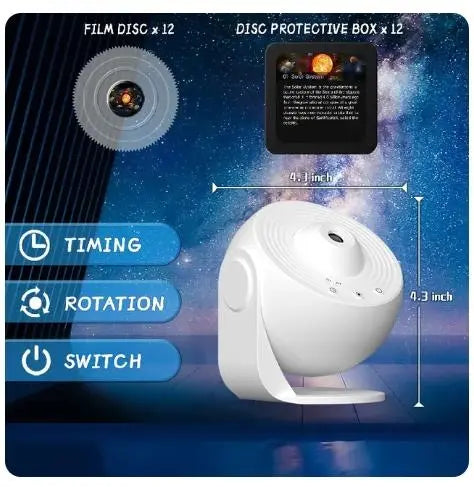 LED Galaxy Projector 360° Night Light - DynamicDrop Hub