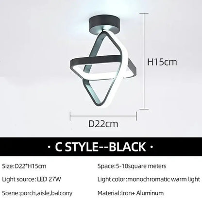 LED Surface-Mounted Aisle Ceiling Lights - Nordic Home Lighting - DynamicDrop Hub