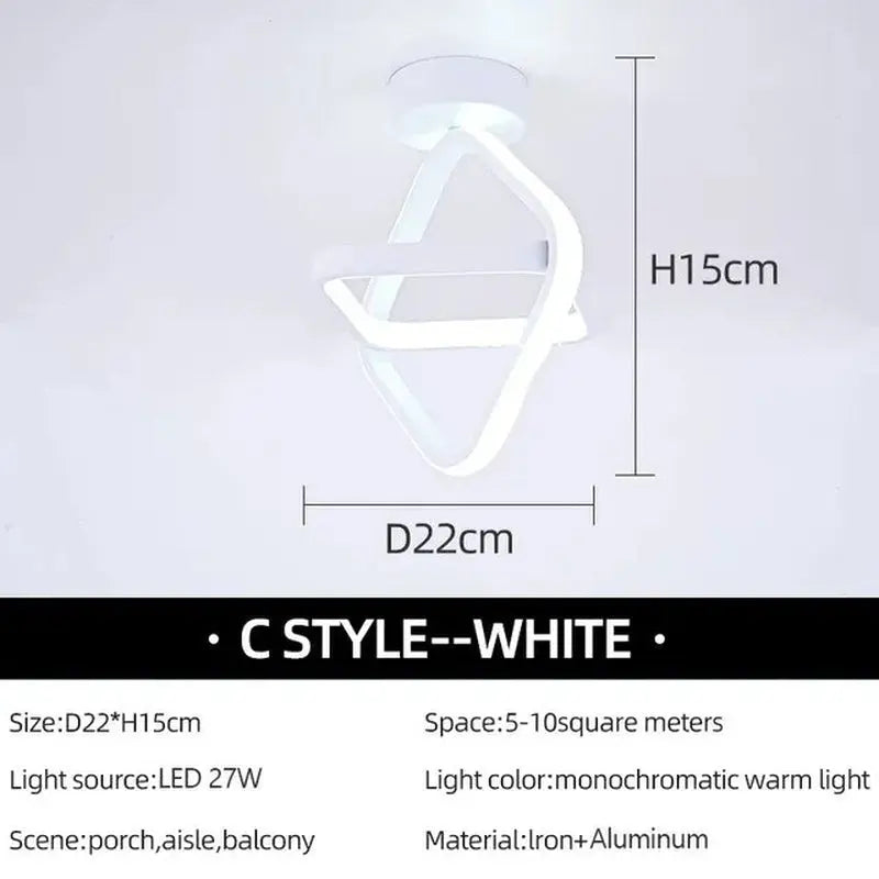 LED Surface-Mounted Aisle Ceiling Lights - Nordic Home Lighting - DynamicDrop Hub