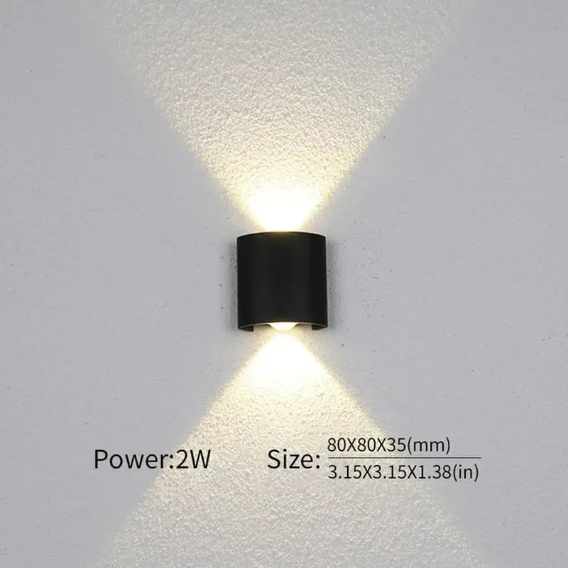 LED Wall Lamp - Waterproof Design for Bedroom and Outdoor Lighting - DynamicDrop Hub