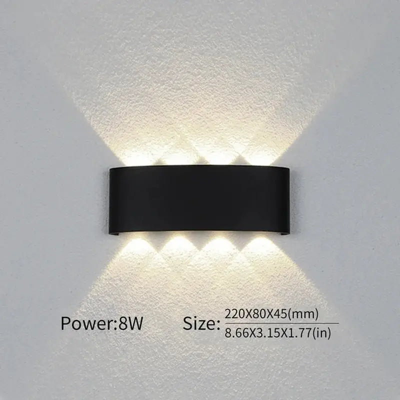 LED Wall Lamp - Waterproof Design for Bedroom and Outdoor Lighting - DynamicDrop Hub