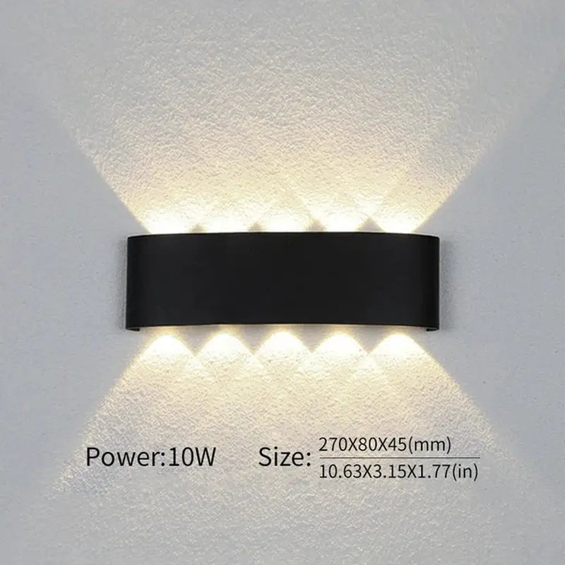 LED Wall Lamp - Waterproof Design for Bedroom and Outdoor Lighting - DynamicDrop Hub