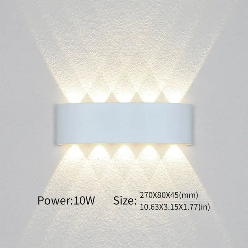 LED Wall Lamp - Waterproof Design for Bedroom and Outdoor Lighting - DynamicDrop Hub