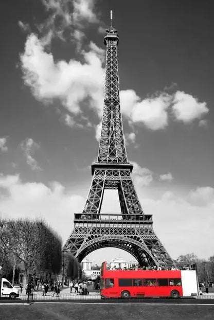 Landscape Canvas Painting Landscape of the Eiffel Tower in Paris Poster - DynamicDrop Hub