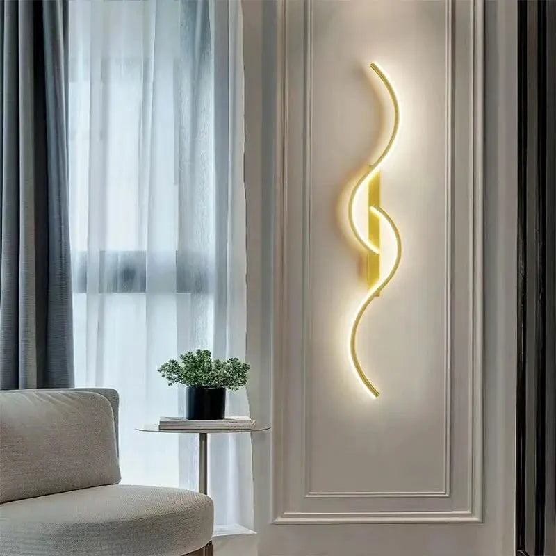 Long Strip LED Wall Sconce - Minimalist Indoor Lighting Fixture - DynamicDrop Hub