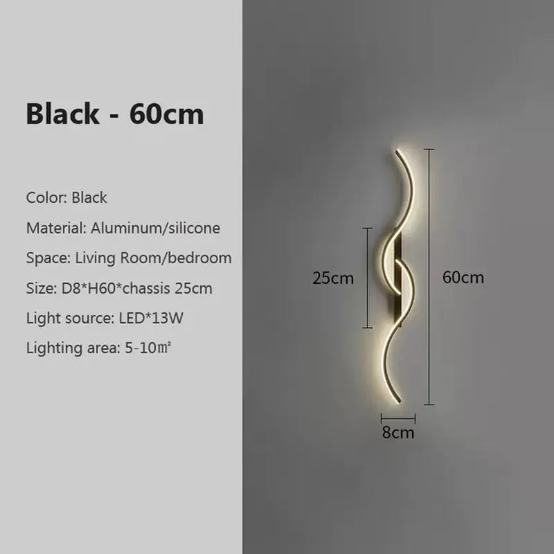 Long Strip LED Wall Sconce - Minimalist Indoor Lighting Fixture - DynamicDrop Hub