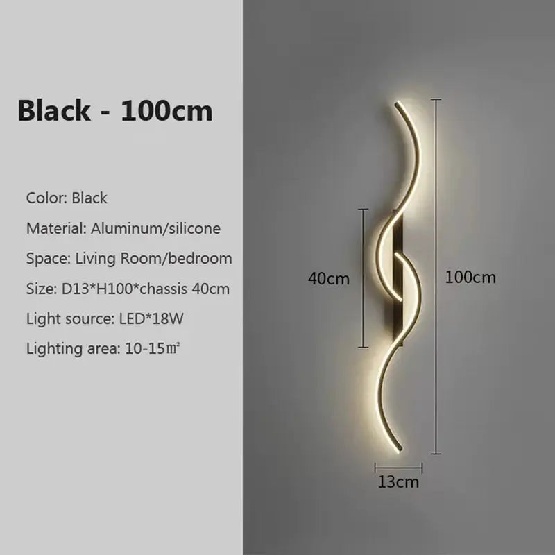 Long Strip LED Wall Sconce - Minimalist Indoor Lighting Fixture - DynamicDrop Hub