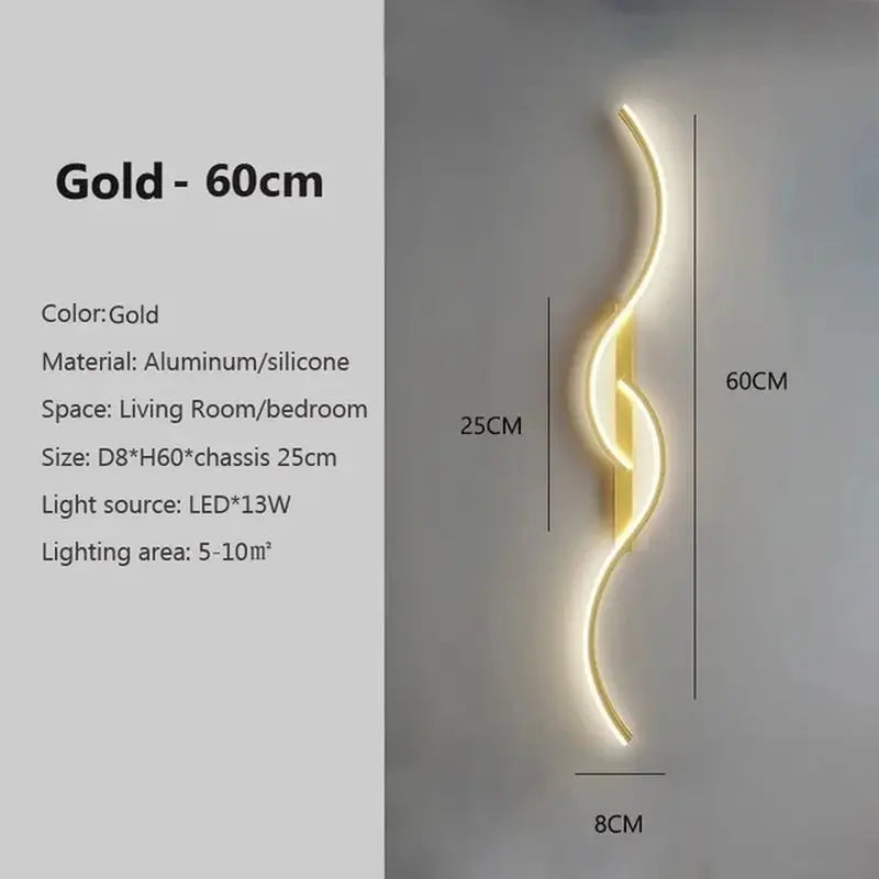 Long Strip LED Wall Sconce - Minimalist Indoor Lighting Fixture - DynamicDrop Hub