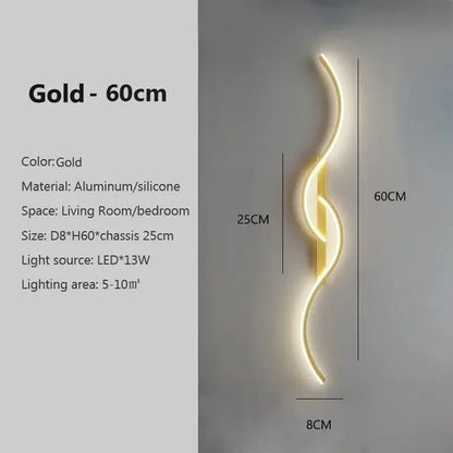 Long Strip LED Wall Sconce - Minimalist Indoor Lighting Fixture - DynamicDrop Hub