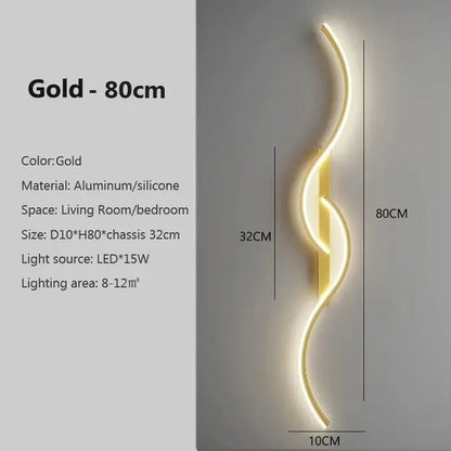 Long Strip LED Wall Sconce - Minimalist Indoor Lighting Fixture - DynamicDrop Hub