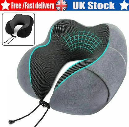 Memory Foam U Shaped Travel Pillow Neck Support Soft Head Rest Car Plane Cushion - DynamicDrop Hub