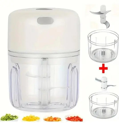 Mini Food Chopper: Effortless Garlic Press and Vegetable Masher USB-Powered - DynamicDrop Hub