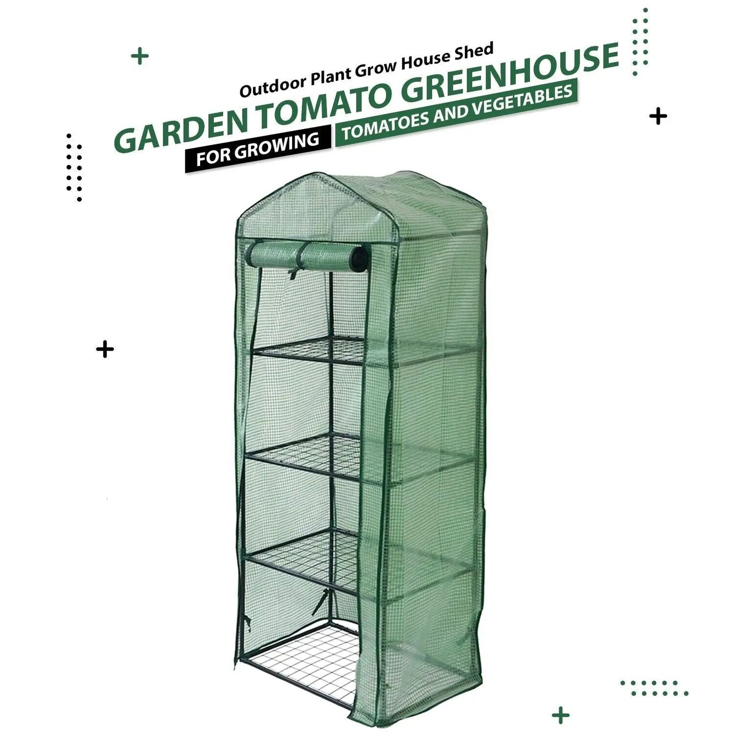 Mini Greenhouse Outdoor Garden Plants Grow Green House with PVC Cover - DynamicDrop Hub