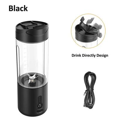 Mini Portable Blender Electric Fruit Juicer Smoothie Orange Fresh Juice Blender Multifunction Rechargeable Portable Bottle Mixer - DynamicDrop Hub