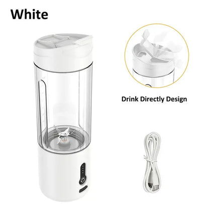 Mini Portable Blender Electric Fruit Juicer Smoothie Orange Fresh Juice Blender Multifunction Rechargeable Portable Bottle Mixer - DynamicDrop Hub