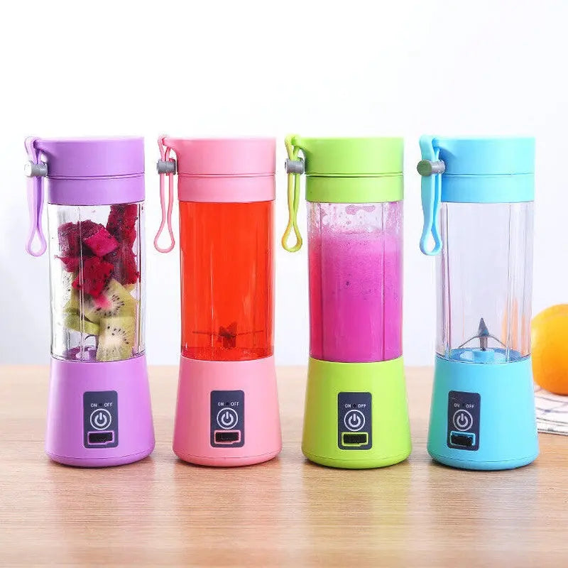 Mini Portable Electric Juice Maker Blender Smoothies Juicer Fruit Machine 380ML - DynamicDrop Hub