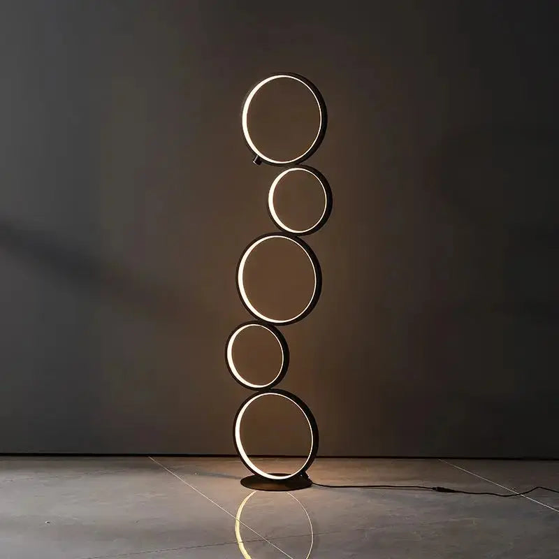 Modern Ring Touch Switch Floor Lamps Nordic Art Interior Decoration Home LED Floor Lamp for Living Bedroom Standing Lamp Fixture - DynamicDrop Hub