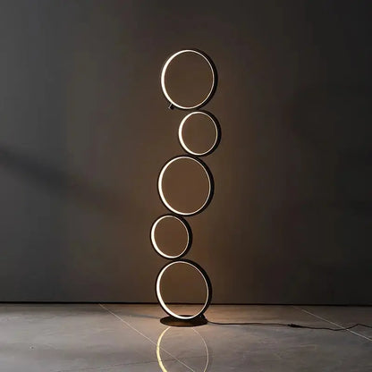 Modern Ring Touch Switch Floor Lamps Nordic Art Interior Decoration Home LED Floor Lamp for Living Bedroom Standing Lamp Fixture - DynamicDrop Hub