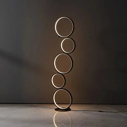 Modern Ring Touch Switch Floor Lamps Nordic Art Interior Decoration Home LED Floor Lamp for Living Bedroom Standing Lamp Fixture - DynamicDrop Hub