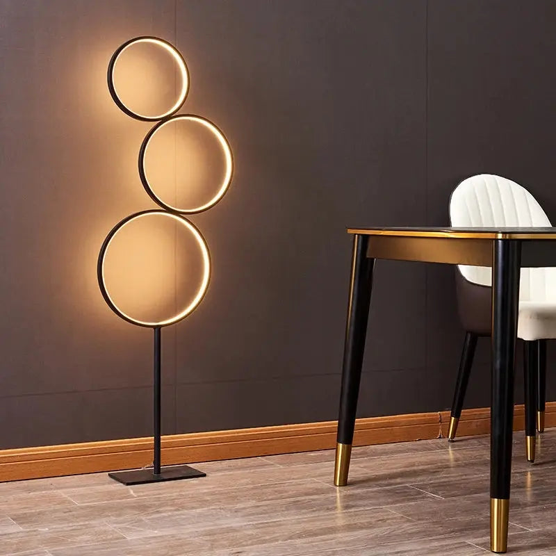 Modern Ring Touch Switch Floor Lamps Nordic Art Interior Decoration Home LED Floor Lamp for Living Bedroom Standing Lamp Fixture - DynamicDrop Hub